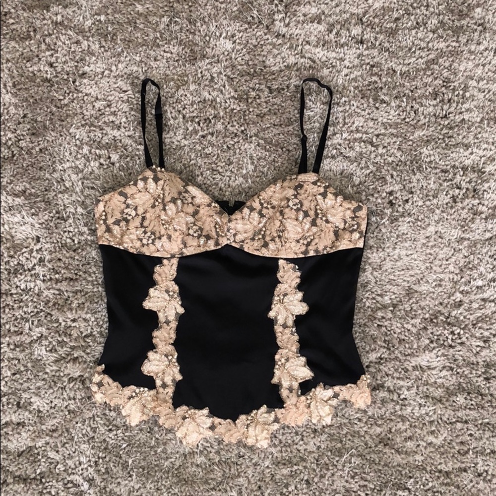 Lace and Sequin Corset